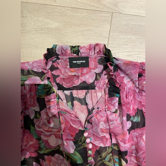 The kooples floral blouse with button details XS - Picture 4 of 4